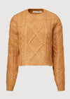 Rachel Parcell Cable-Knit Cropped Sweater