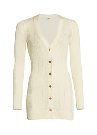 L'Agence Lightweight Ivory 'Millie' Cardigan