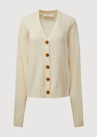 Rachel Parcell Oversized Cable-Knit Open-Front Cardigan