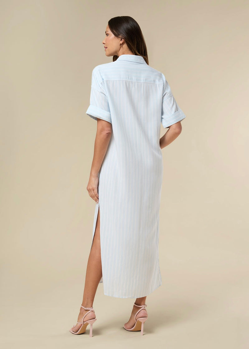 Rachel Parcell Oversized Striped Shirt Dress