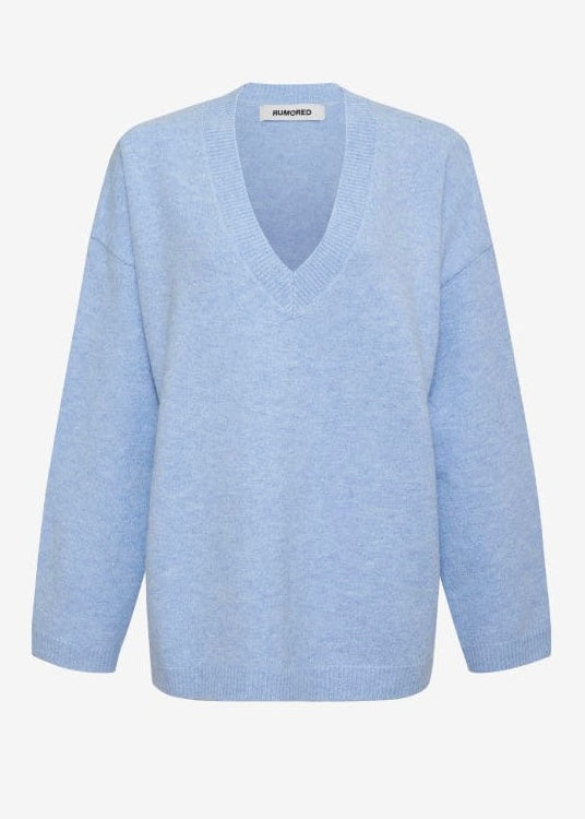 Rumored 'Hunter' Blue V-Neck Ultra Soft Sweater