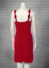 Paola Bernardi Sleeveless Red Mini Sweater Dress