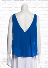 Alice + Olivia Bateau-Neck Deep-V Back Sleeveless Top