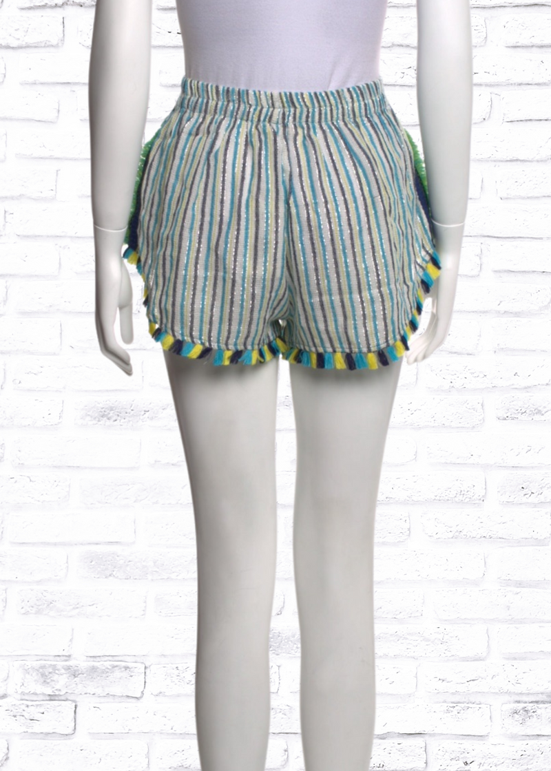 Ramy Brook 'Leon' Striped Tassel Shorts