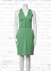 Donald Deal Vintage V-Neck Sheath Dress