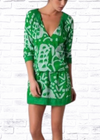 Diane von Furstenberg 'Mikino' Blouson-Style Dropped Waist  Mini Dress