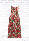 Alice + Olivia 'Samantha' Floral Cowl-Neck Midi Dress