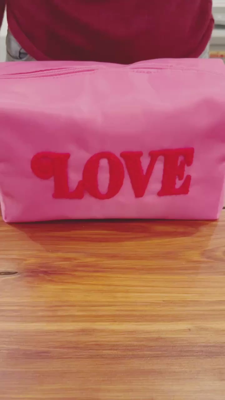 Shiraleah 'Cara' LOVE Large Cosmetic Bag