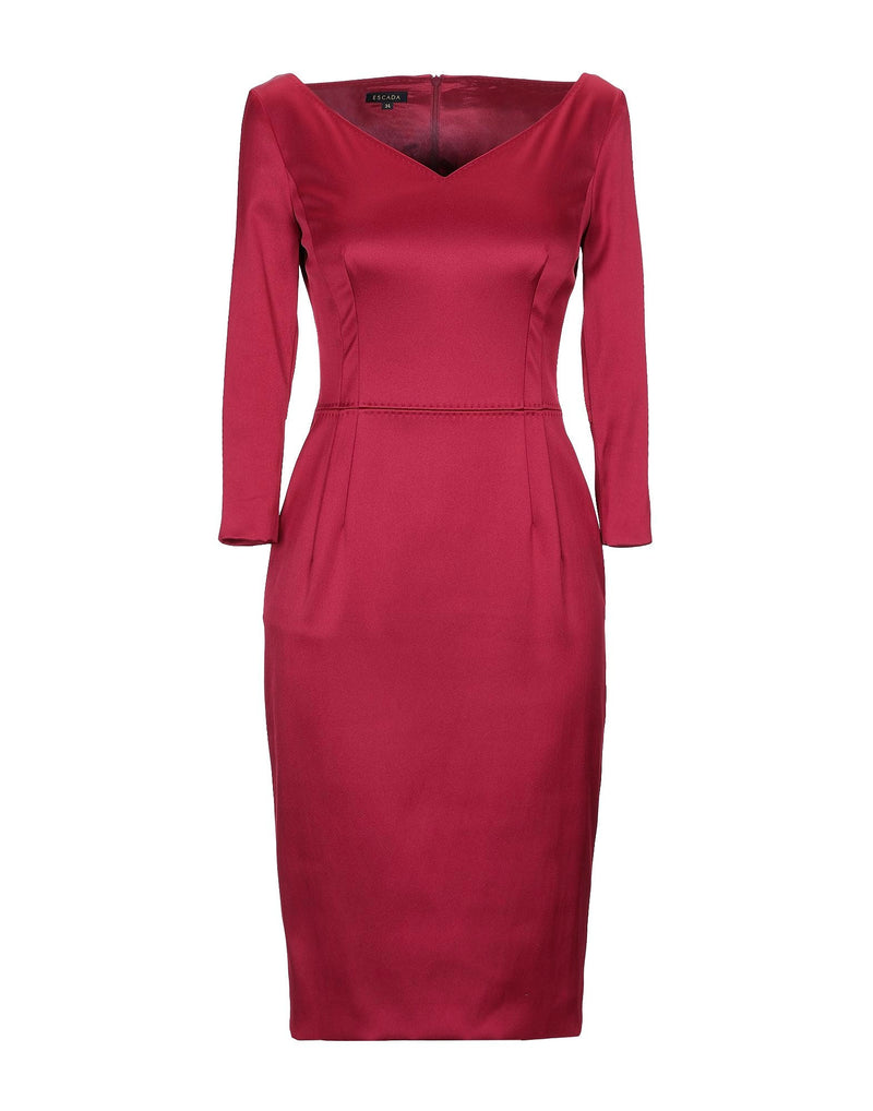 Escada 'Divija' Black Cherry Classic Sheath Dress