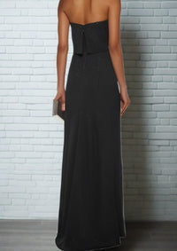 Halston Heritage Classic Black Strapless Beaded Gown