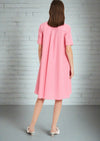 ottod'Ame Pink Poplin Midi Chemisier Shirt Dress