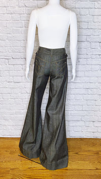 Dolce & Gabbana High-Rise Super Wide-Leg Indigo Denim