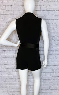 Diane von Furstenberg 'Seduction' Black Lace Romper