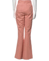 LoveShackFancy 'Meyerson' Pink High-Rise Wide-Leg Pant