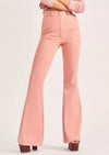 LoveShackFancy 'Meyerson' Pink High-Rise Wide-Leg Pant