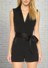 Diane von Furstenberg 'Seduction' Black Lace Romper