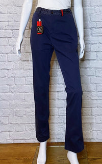 CH Deep Blue Pants with Embellished Waist