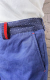 CH Deep Blue Pants with Embellished Waist